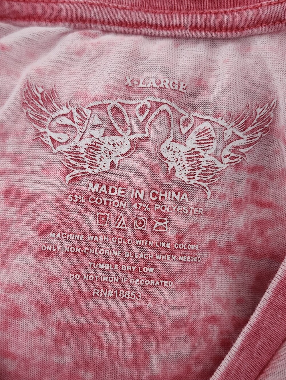 Sriracha Hot Chili Sauce Rooster Graphic Tee Pink Burnout Y2K Grunge XL - Picture 11 of 11